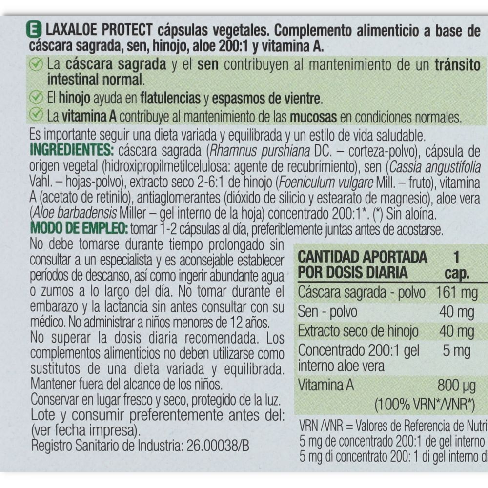 Santiveri Pack 3 Cajas Laxaloe Protect 60 cápsulas